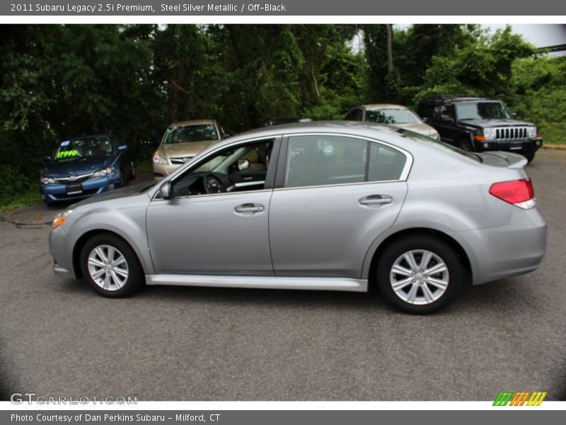 Steel Silver Metallic / Off-Black 2011 Subaru Legacy 2.5i Premium
