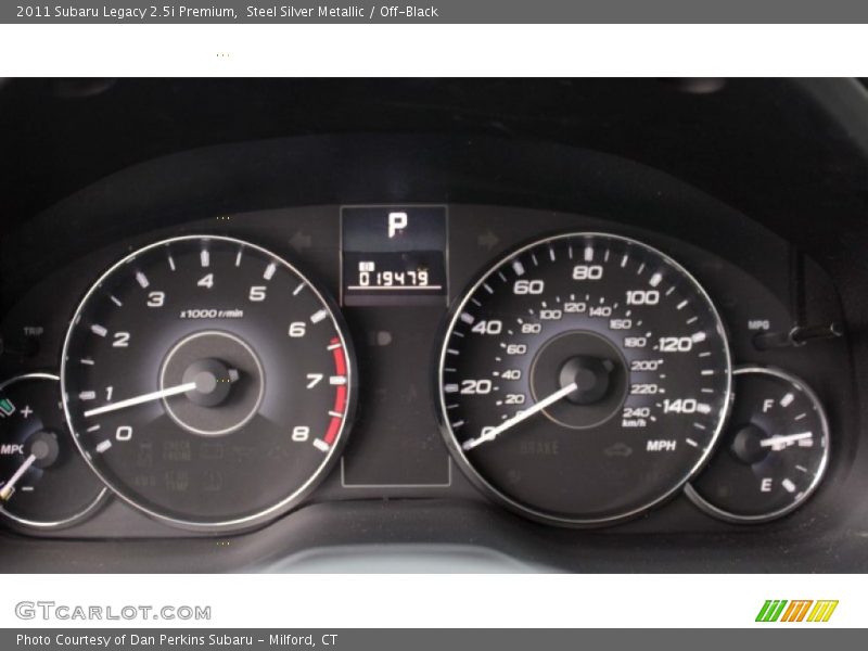 Steel Silver Metallic / Off-Black 2011 Subaru Legacy 2.5i Premium