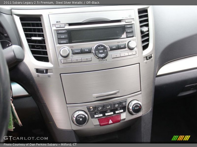 Steel Silver Metallic / Off-Black 2011 Subaru Legacy 2.5i Premium