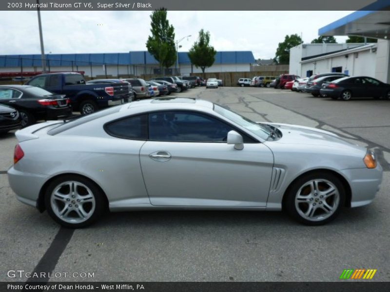 Super Silver / Black 2003 Hyundai Tiburon GT V6