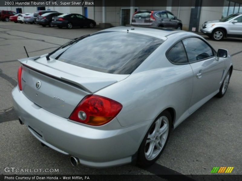 Super Silver / Black 2003 Hyundai Tiburon GT V6