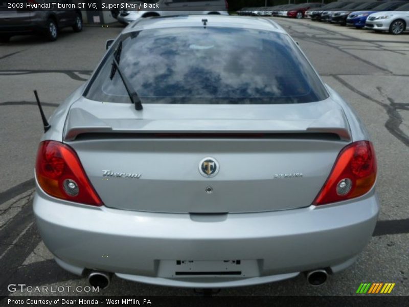 Super Silver / Black 2003 Hyundai Tiburon GT V6