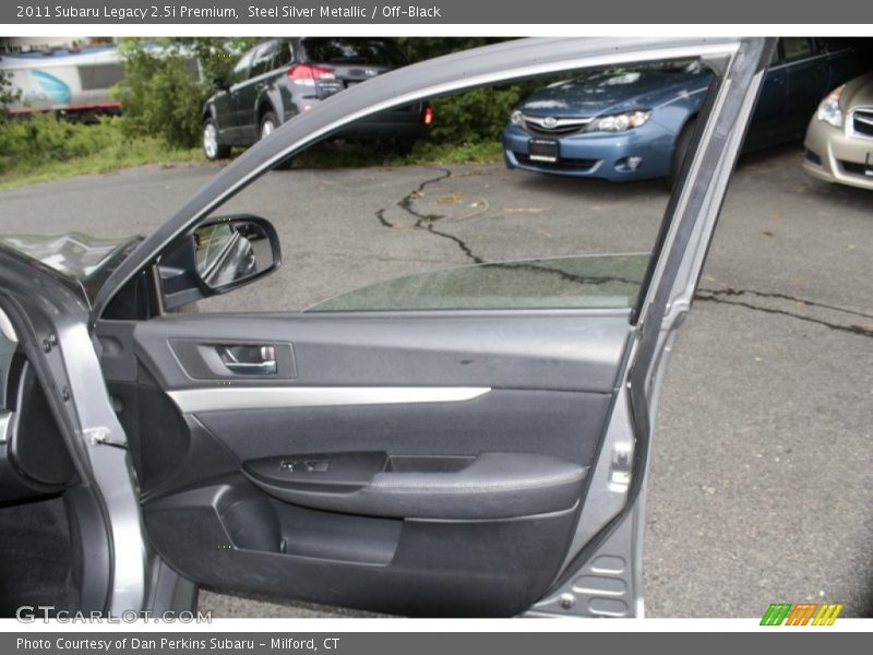 Steel Silver Metallic / Off-Black 2011 Subaru Legacy 2.5i Premium