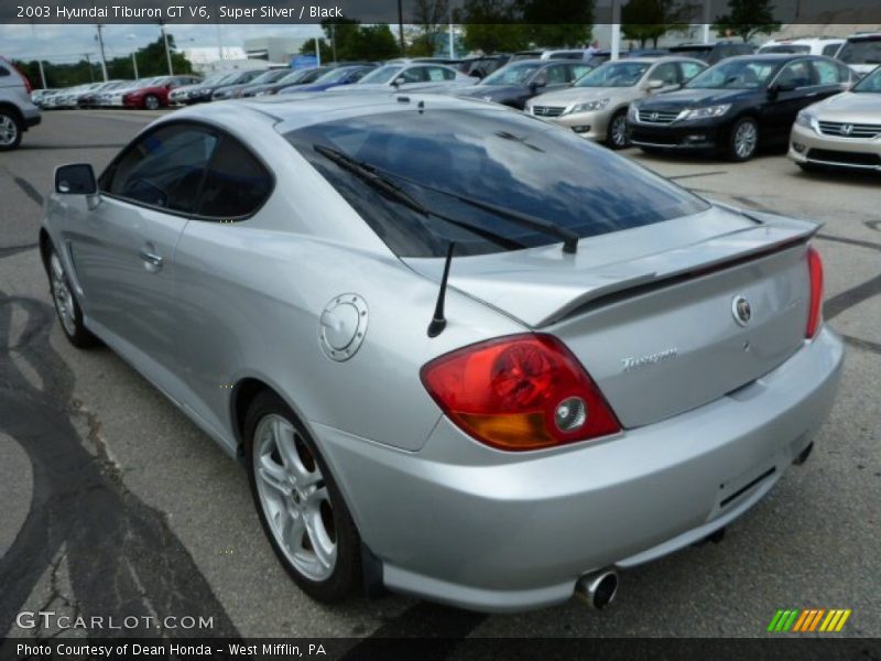 Super Silver / Black 2003 Hyundai Tiburon GT V6