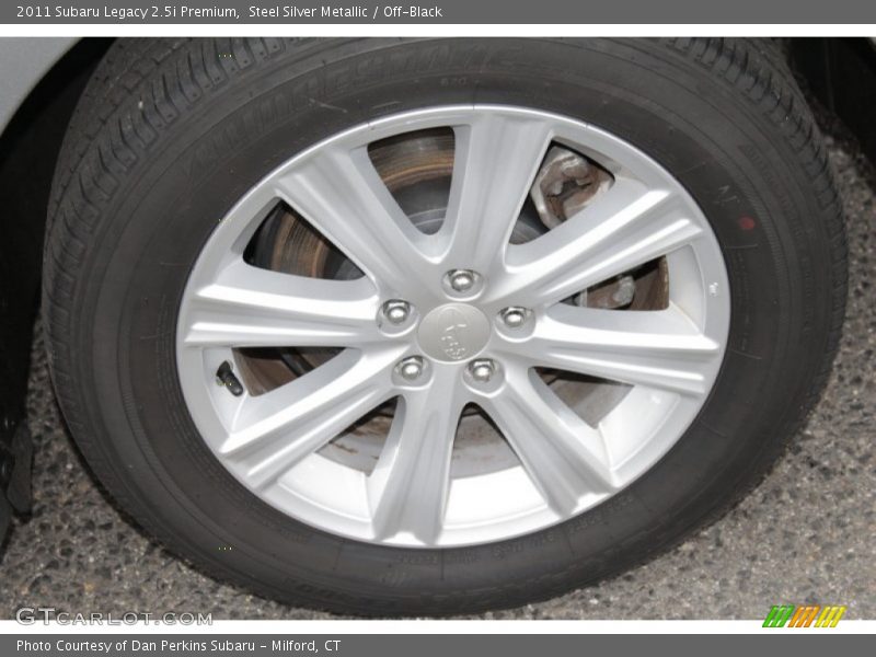 Steel Silver Metallic / Off-Black 2011 Subaru Legacy 2.5i Premium