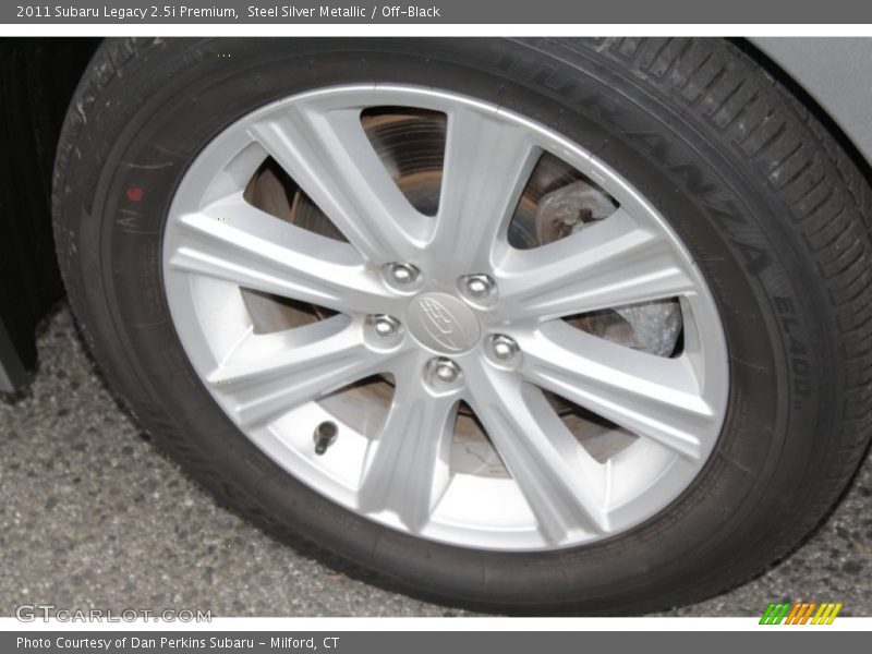 Steel Silver Metallic / Off-Black 2011 Subaru Legacy 2.5i Premium
