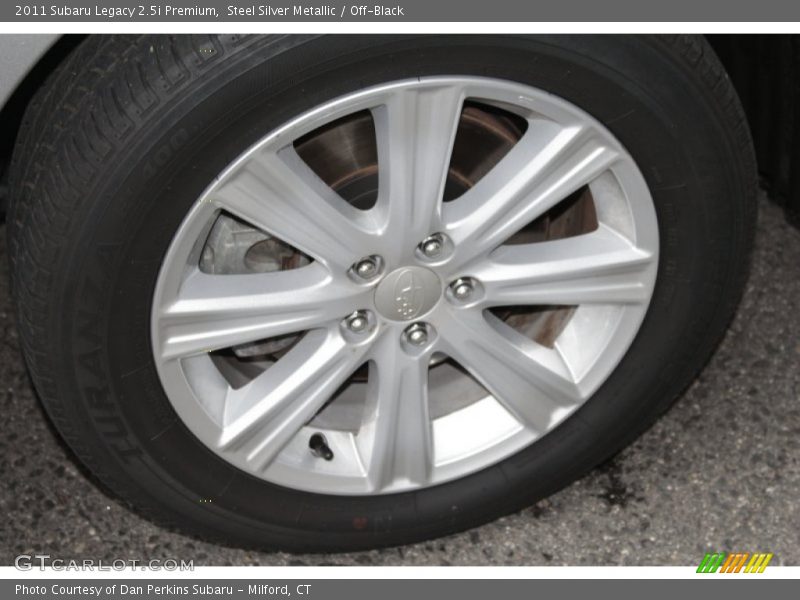 Steel Silver Metallic / Off-Black 2011 Subaru Legacy 2.5i Premium