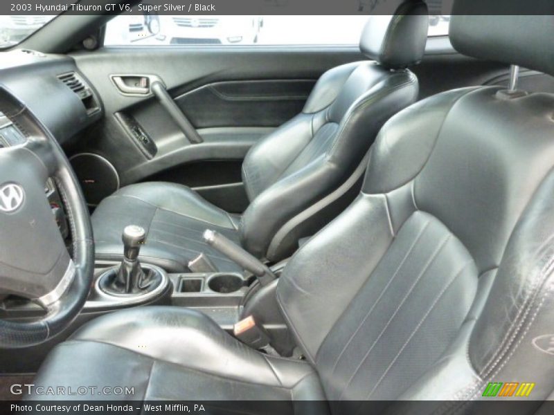 Super Silver / Black 2003 Hyundai Tiburon GT V6