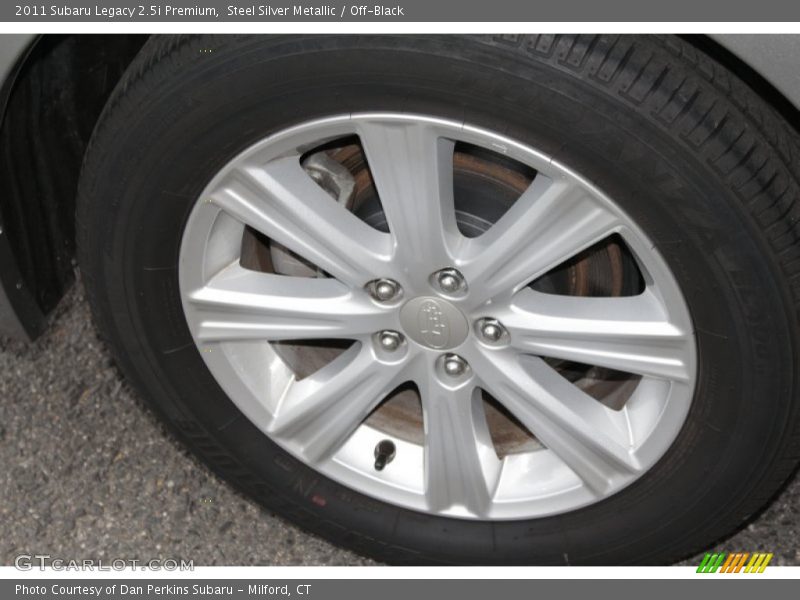 Steel Silver Metallic / Off-Black 2011 Subaru Legacy 2.5i Premium