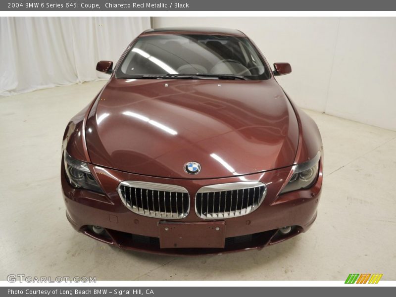 Chiaretto Red Metallic / Black 2004 BMW 6 Series 645i Coupe