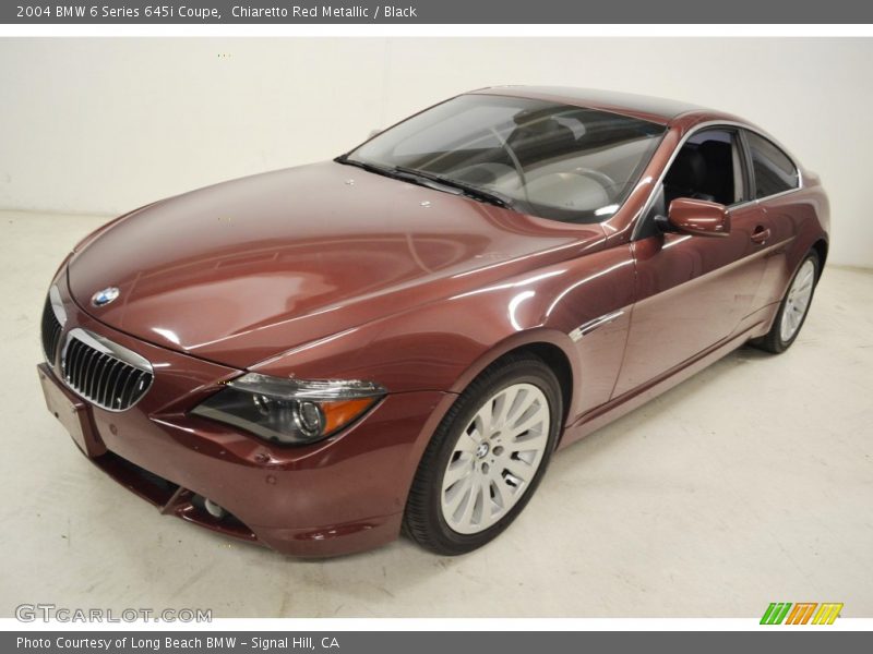 Chiaretto Red Metallic / Black 2004 BMW 6 Series 645i Coupe