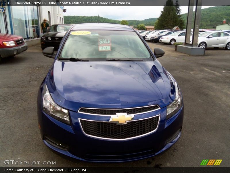 Blue Topaz Metallic / Jet Black/Medium Titanium 2012 Chevrolet Cruze LS