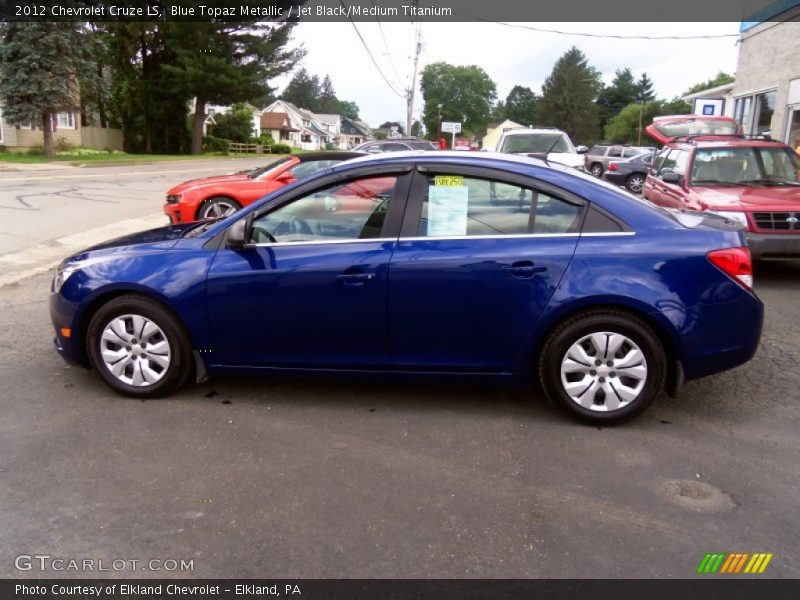 Blue Topaz Metallic / Jet Black/Medium Titanium 2012 Chevrolet Cruze LS