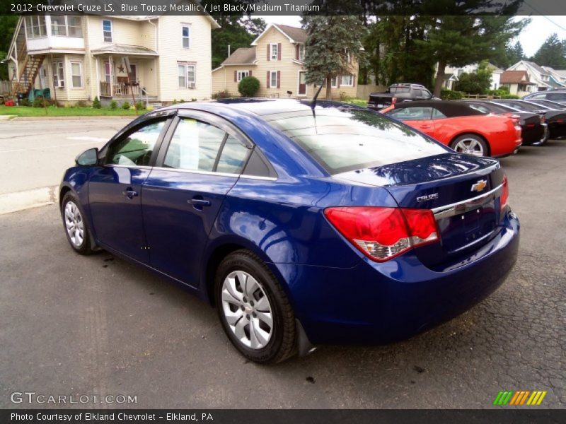 Blue Topaz Metallic / Jet Black/Medium Titanium 2012 Chevrolet Cruze LS