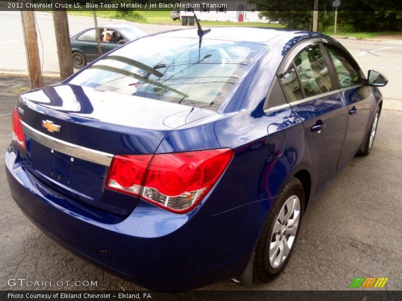 Blue Topaz Metallic / Jet Black/Medium Titanium 2012 Chevrolet Cruze LS