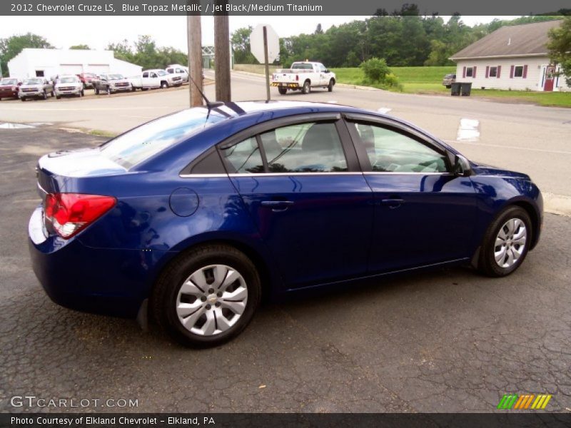 Blue Topaz Metallic / Jet Black/Medium Titanium 2012 Chevrolet Cruze LS