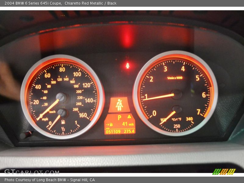  2004 6 Series 645i Coupe 645i Coupe Gauges