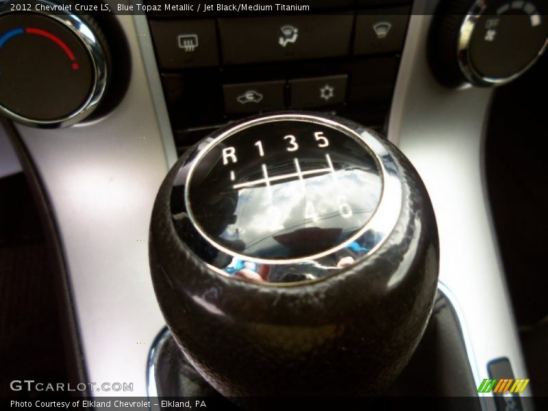 Blue Topaz Metallic / Jet Black/Medium Titanium 2012 Chevrolet Cruze LS