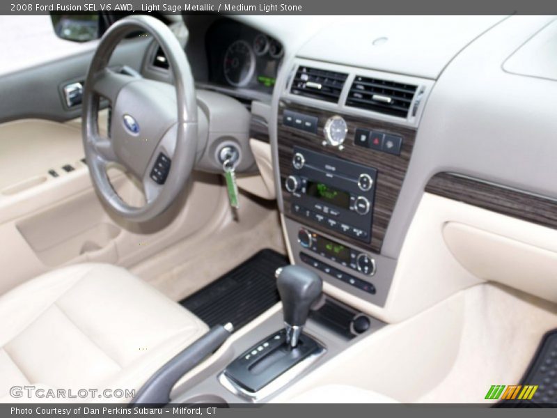 Light Sage Metallic / Medium Light Stone 2008 Ford Fusion SEL V6 AWD