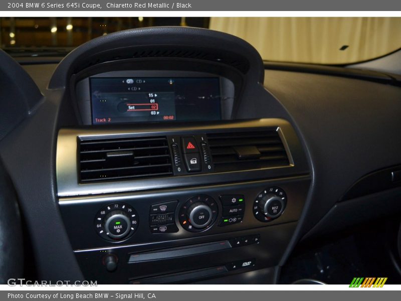 Chiaretto Red Metallic / Black 2004 BMW 6 Series 645i Coupe