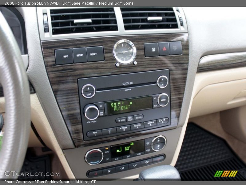 Light Sage Metallic / Medium Light Stone 2008 Ford Fusion SEL V6 AWD