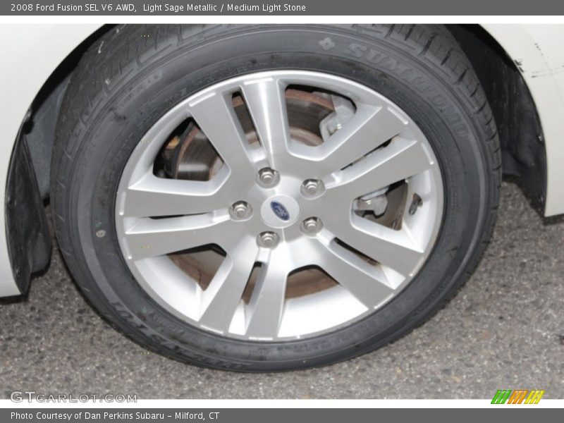Light Sage Metallic / Medium Light Stone 2008 Ford Fusion SEL V6 AWD