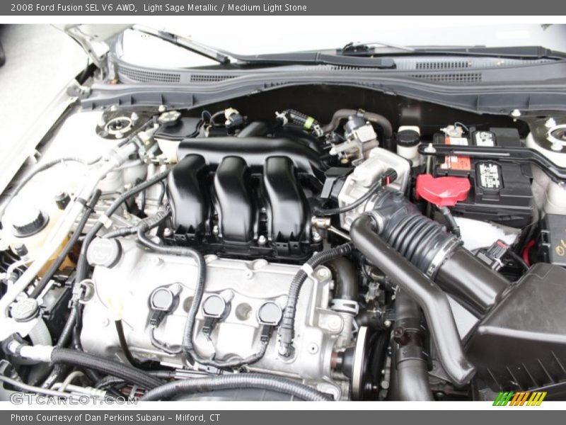 Light Sage Metallic / Medium Light Stone 2008 Ford Fusion SEL V6 AWD