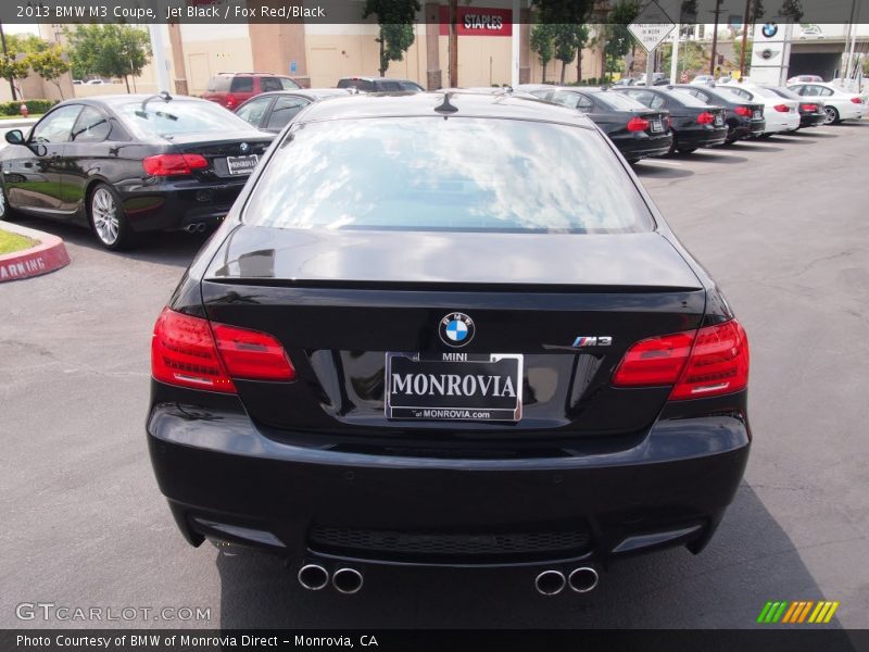 Jet Black / Fox Red/Black 2013 BMW M3 Coupe