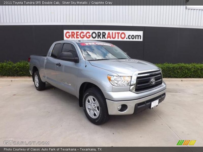Silver Sky Metallic / Graphite Gray 2011 Toyota Tundra SR5 Double Cab