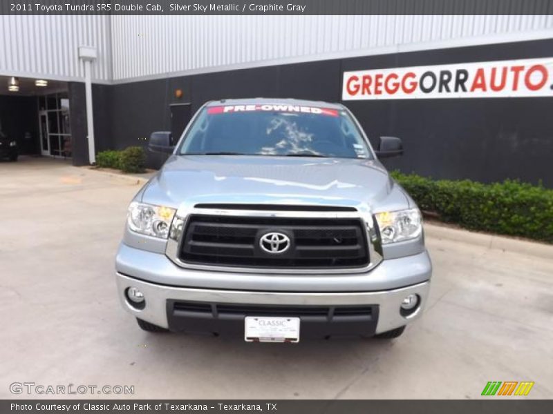 Silver Sky Metallic / Graphite Gray 2011 Toyota Tundra SR5 Double Cab