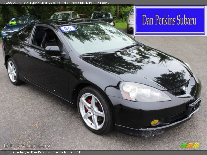 Nighthawk Black Pearl / Ebony 2006 Acura RSX Type S Sports Coupe