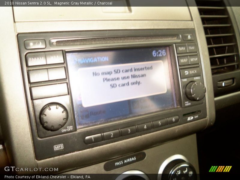 Magnetic Gray Metallic / Charcoal 2010 Nissan Sentra 2.0 SL