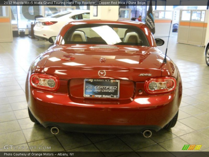 Copper Red Mica / Dune Beige 2012 Mazda MX-5 Miata Grand Touring Hard Top Roadster