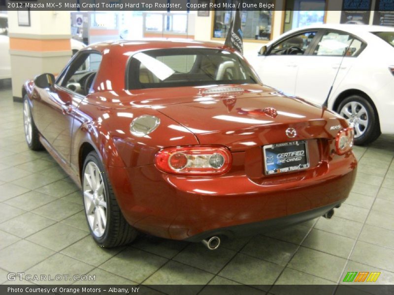 Copper Red Mica / Dune Beige 2012 Mazda MX-5 Miata Grand Touring Hard Top Roadster