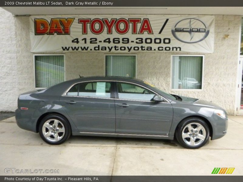 Dark Gray Metallic / Ebony 2009 Chevrolet Malibu LT Sedan