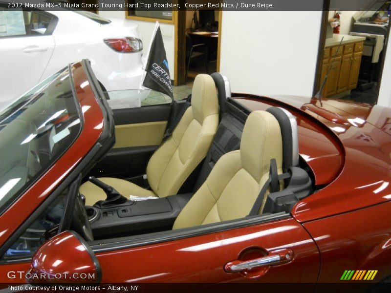 Copper Red Mica / Dune Beige 2012 Mazda MX-5 Miata Grand Touring Hard Top Roadster