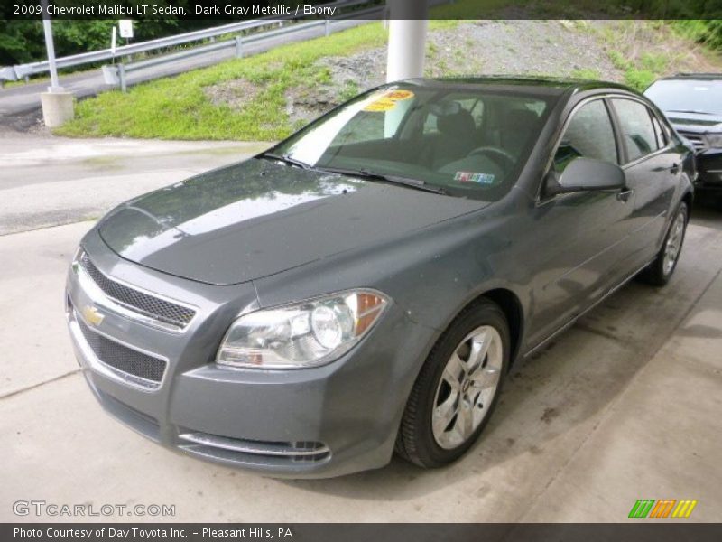 Dark Gray Metallic / Ebony 2009 Chevrolet Malibu LT Sedan