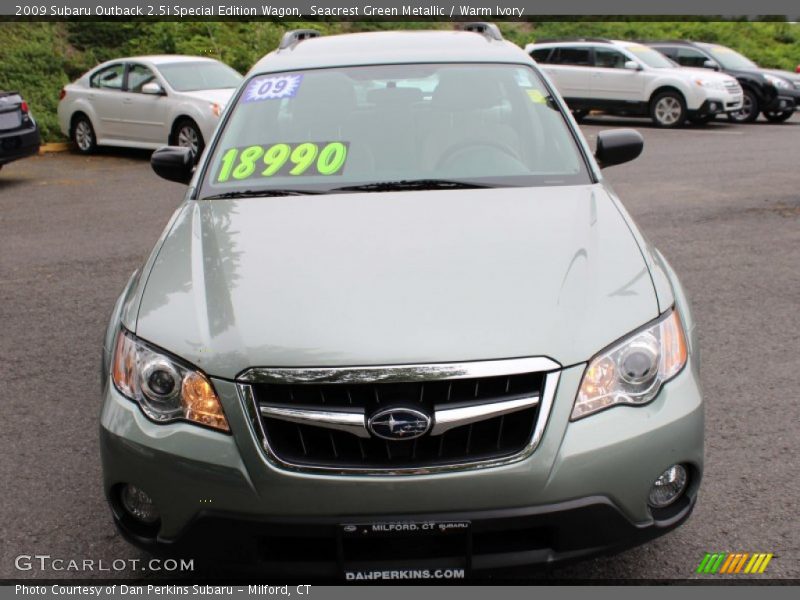 Seacrest Green Metallic / Warm Ivory 2009 Subaru Outback 2.5i Special Edition Wagon