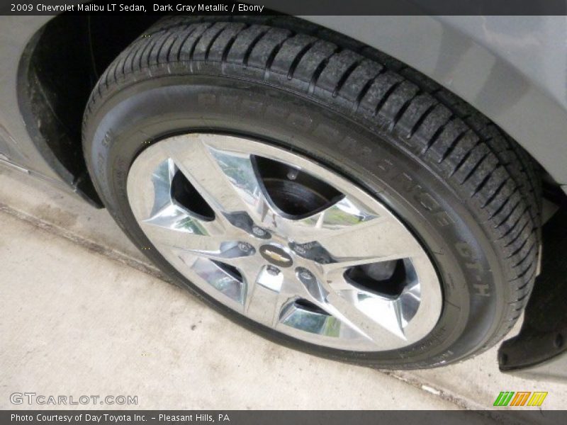 Dark Gray Metallic / Ebony 2009 Chevrolet Malibu LT Sedan