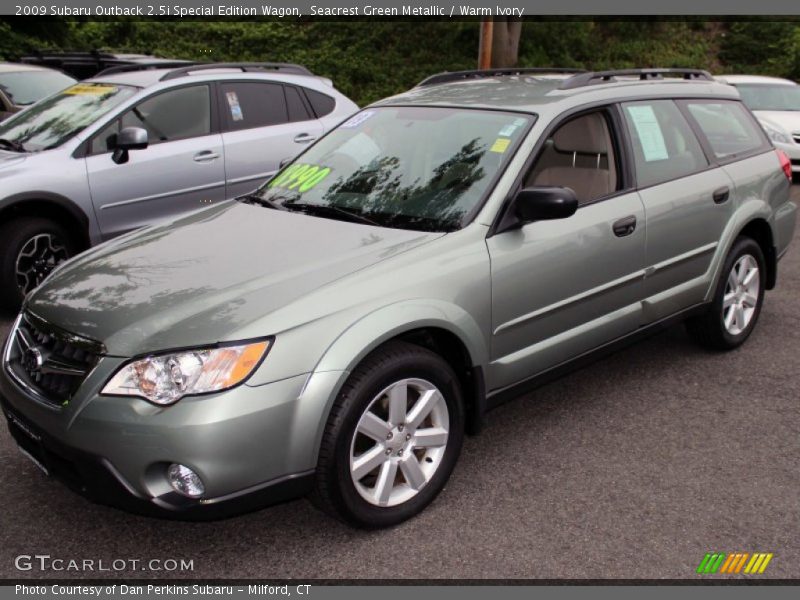 Seacrest Green Metallic / Warm Ivory 2009 Subaru Outback 2.5i Special Edition Wagon
