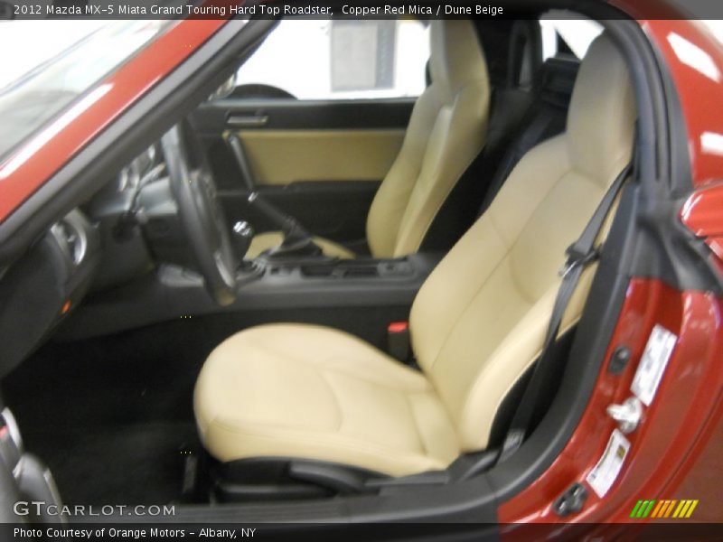 Copper Red Mica / Dune Beige 2012 Mazda MX-5 Miata Grand Touring Hard Top Roadster