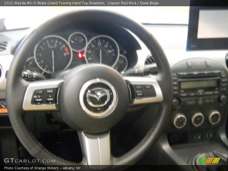 Copper Red Mica / Dune Beige 2012 Mazda MX-5 Miata Grand Touring Hard Top Roadster