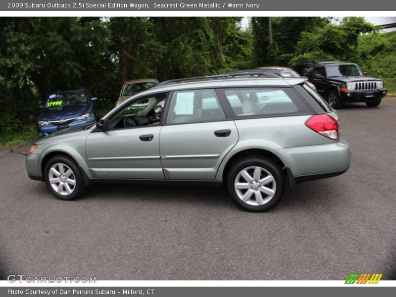 Seacrest Green Metallic / Warm Ivory 2009 Subaru Outback 2.5i Special Edition Wagon