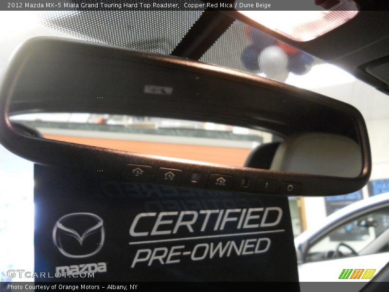 Copper Red Mica / Dune Beige 2012 Mazda MX-5 Miata Grand Touring Hard Top Roadster