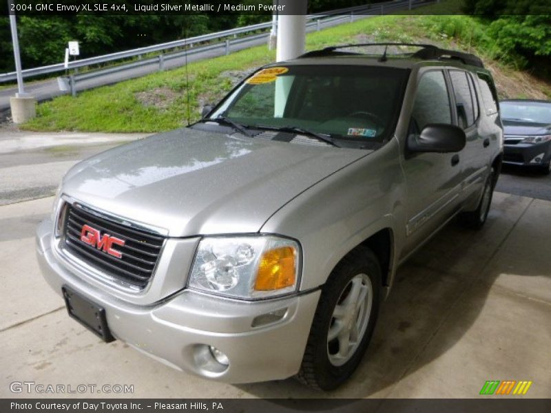 Liquid Silver Metallic / Medium Pewter 2004 GMC Envoy XL SLE 4x4