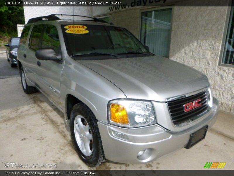 Liquid Silver Metallic / Medium Pewter 2004 GMC Envoy XL SLE 4x4