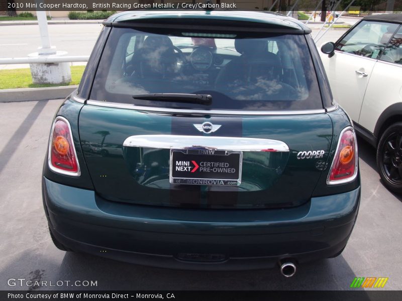 British Racing Green Metallic / Grey/Carbon Black 2010 Mini Cooper Hardtop