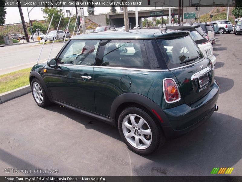 British Racing Green Metallic / Grey/Carbon Black 2010 Mini Cooper Hardtop