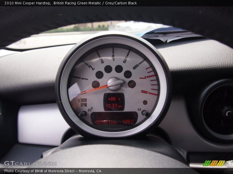 British Racing Green Metallic / Grey/Carbon Black 2010 Mini Cooper Hardtop