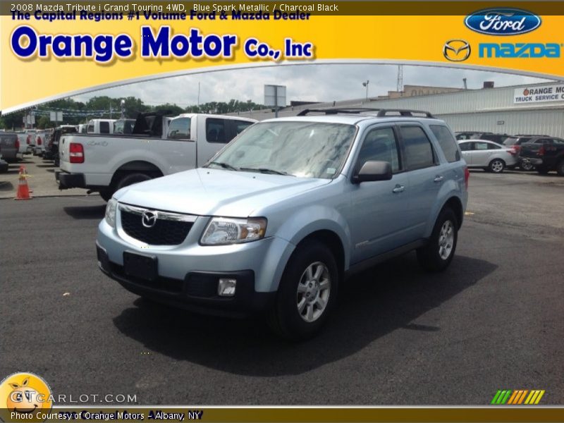 Blue Spark Metallic / Charcoal Black 2008 Mazda Tribute i Grand Touring 4WD